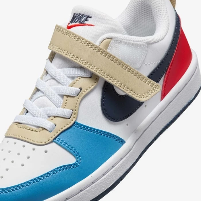 Nike Avalynė Paaugliams Court Borough Low Baltas Mėlyna Raudona DV5457 124