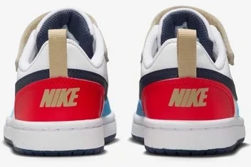 Nike Avalynė Paaugliams Court Borough Low Baltas Mėlyna Raudona DV5457 124