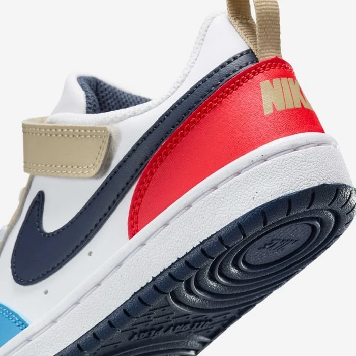 Nike Avalynė Paaugliams Court Borough Low Baltas Mėlyna Raudona DV5457 124