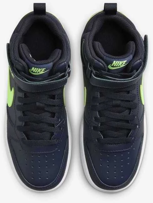 Nike Avalynė Paaugliams Court Borough Mid 2 Navy Žalias CD7782 403