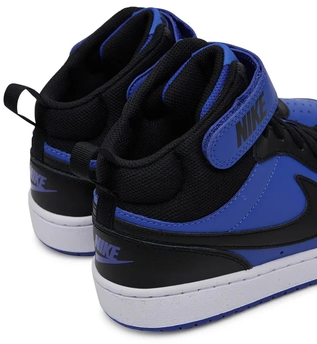 Nike Avalynė Paaugliams Court Borough Mid 2 Juodas Mėlyna CD7782 404