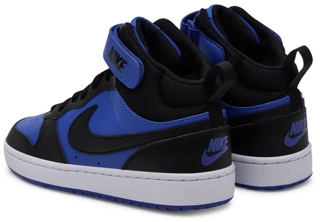 Nike Avalynė Paaugliams Court Borough Mid 2 Juodas Mėlyna CD7782 404
