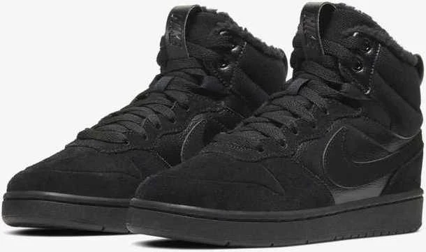 Nike Avalynė Paaugliams Court Borough Mid 2 Boot Bg Juodas CQ4023 001