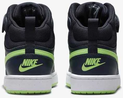 Nike Avalynė Paaugliams Court Borough Mid 2 Navy Žalias CD7782 403