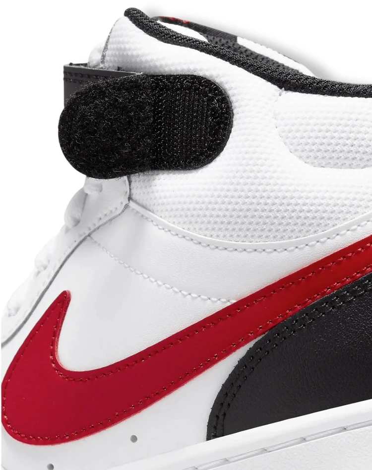 Nike Avalynė Paaugliams Court Borough Mid 2 Juodas Baltas Raudona CD7782 110