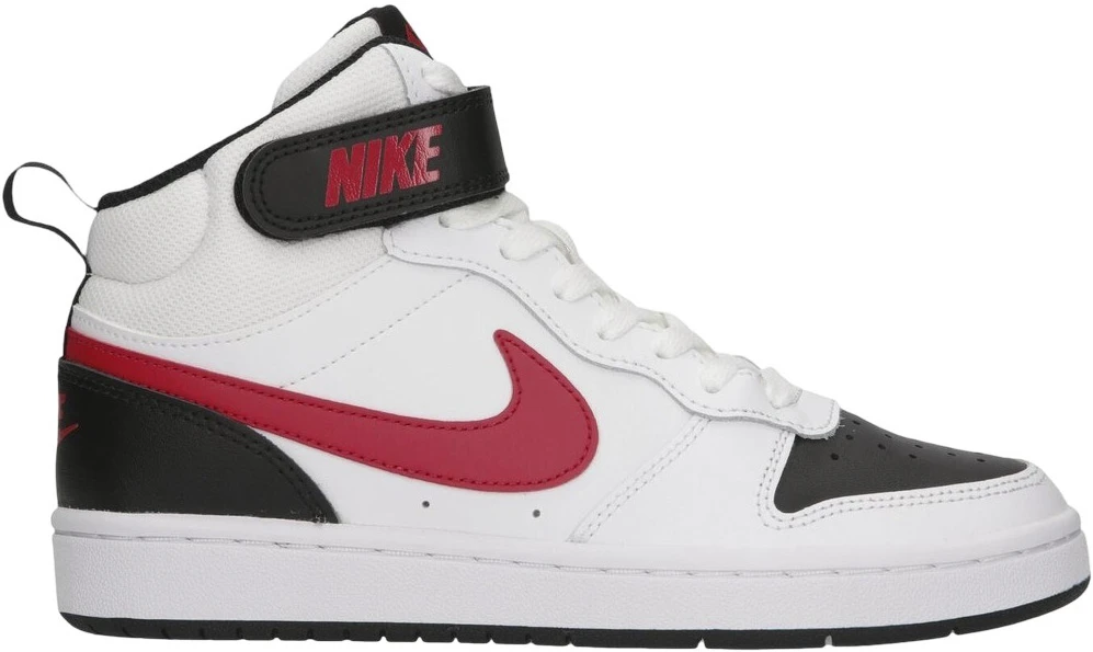Nike Avalynė Paaugliams Court Borough Mid 2 Juodas Baltas Raudona CD7782 110