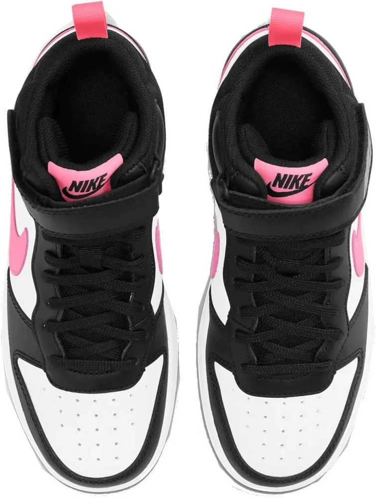 Nike Avalynė Paaugliams Court Borough Mid 2 Baltas Juodas Rožinė CD7782 005