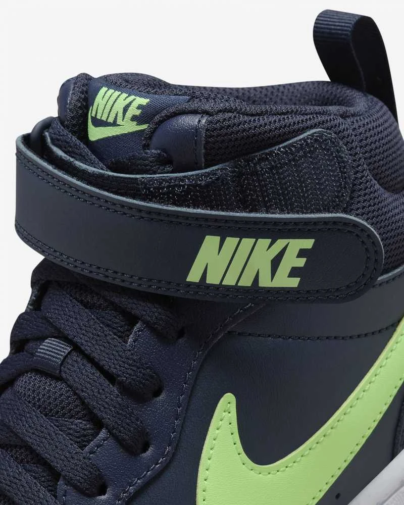 Nike Avalynė Paaugliams Court Borough Mid 2 Navy Žalias CD7782 403