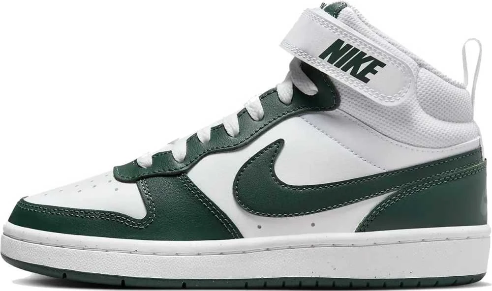 Nike Avalynė Paaugliams Court Borough Mid 2 Baltas Žalias CD7782 119