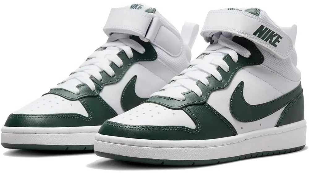 Nike Avalynė Paaugliams Court Borough Mid 2 Baltas Žalias CD7782 119