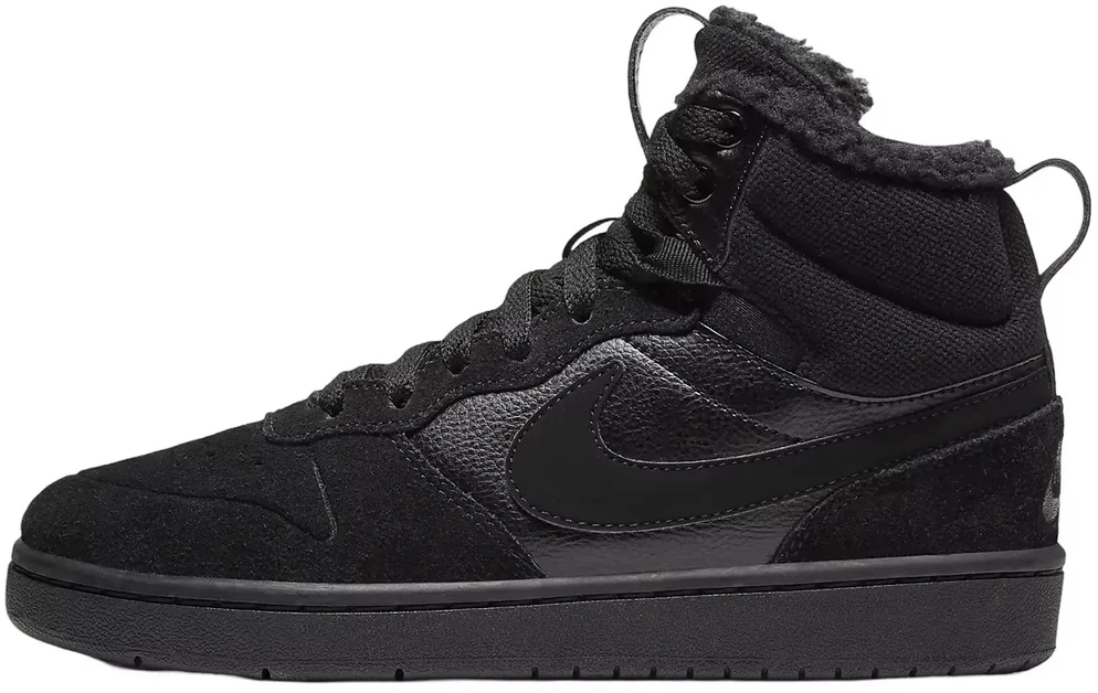 Nike Avalynė Paaugliams Court Borough Mid 2 Boot Bg Juodas CQ4023 001