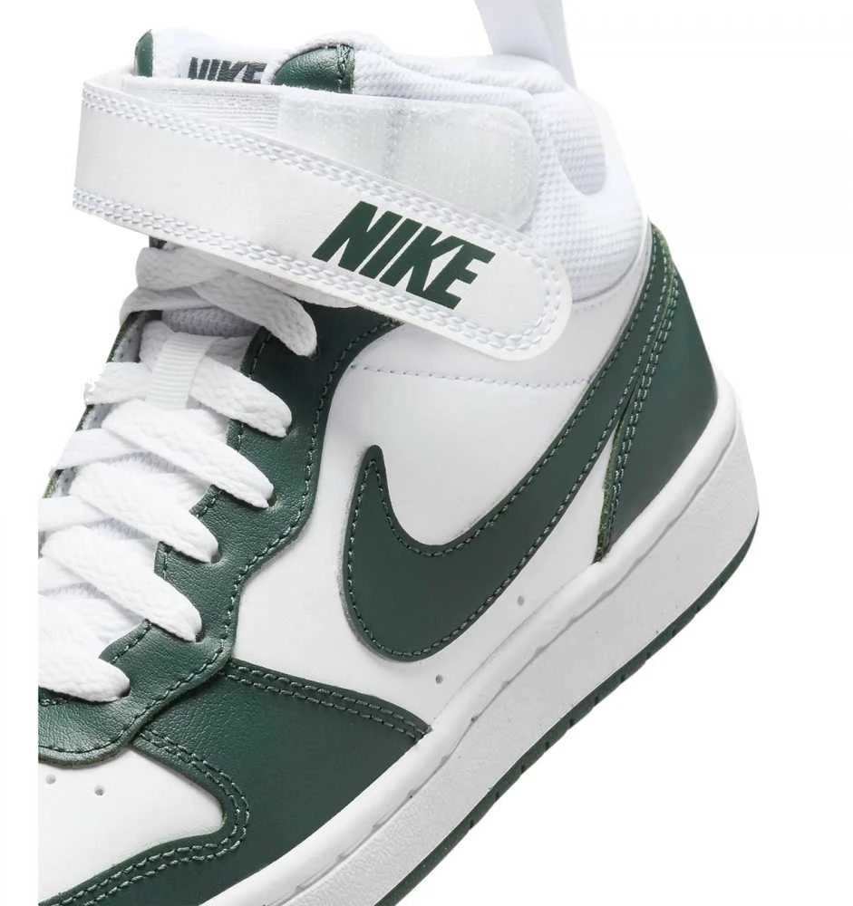 Nike Avalynė Paaugliams Court Borough Mid 2 Baltas Žalias CD7782 119
