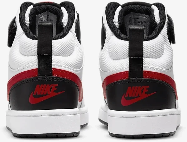 Nike Avalynė Paaugliams Court Borough Mid 2 Juodas Baltas Raudona CD7782 110