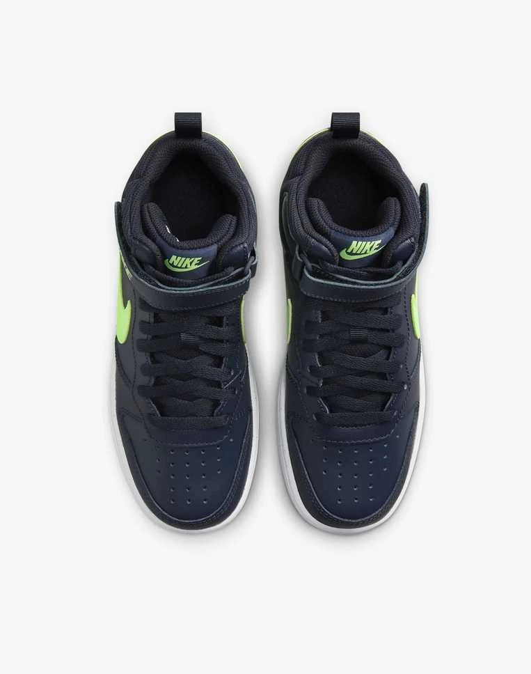 Nike Avalynė Paaugliams Court Borough Mid 2 Navy Žalias CD7782 403