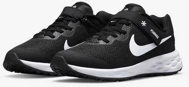 Nike Avalynė Paaugliams Revolution 6 Flyease Nn Juodas Baltas DD1113 003