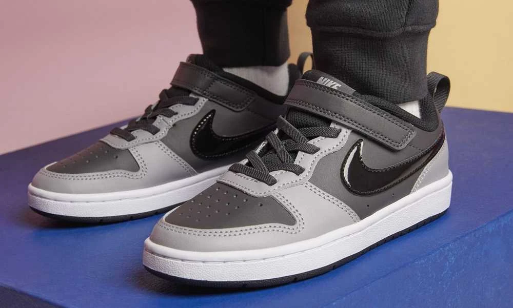 Nike Avalynė Vaikams Court Borough Low 2 Pilkas BQ5451 014