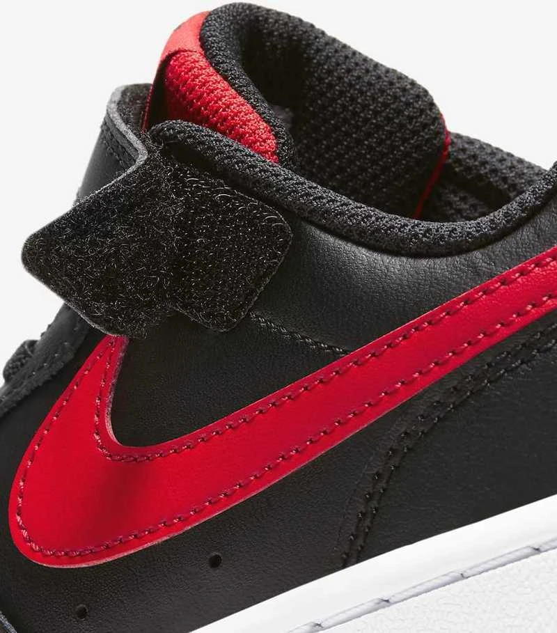 Nike Avalynė Vaikams Court Borough Low2 Juodas Raudona BQ5451 007