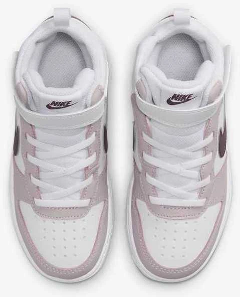 Nike Avalynė Vaikams Court Borough Mid 2 Baltas Violet CD7783 118