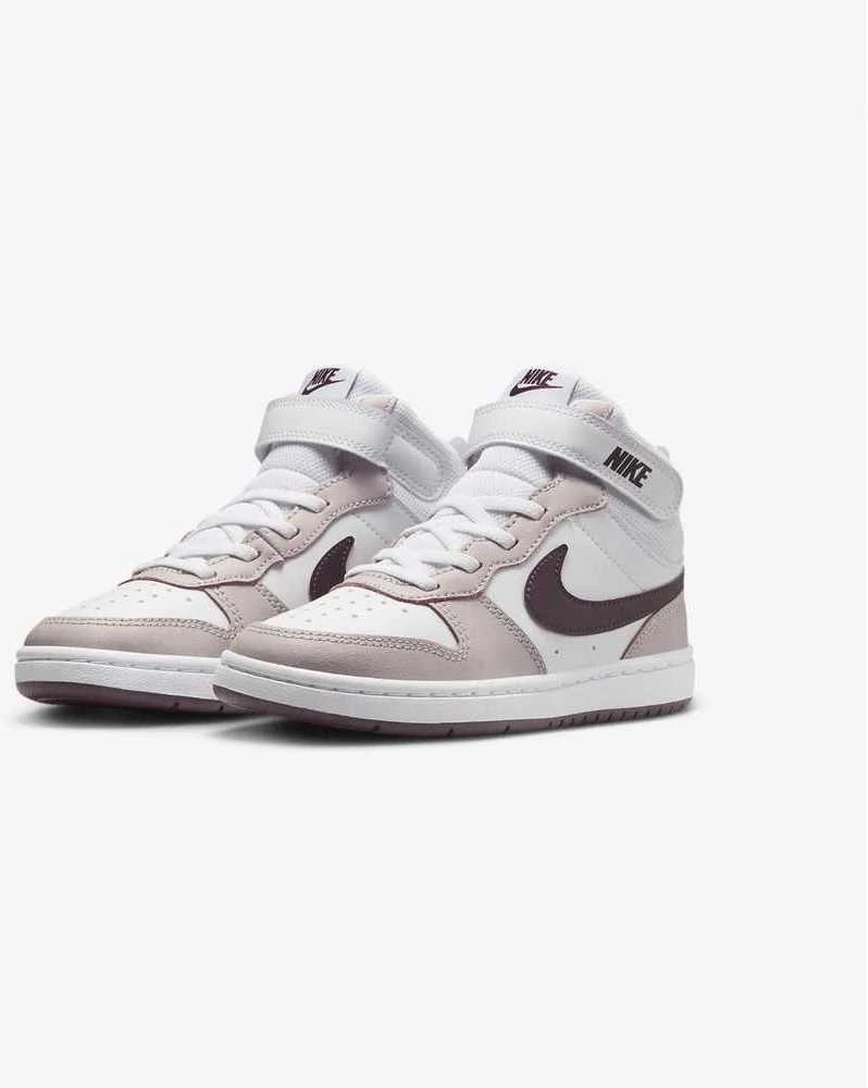 Nike Avalynė Vaikams Court Borough Mid 2 Baltas Violet CD7783 118