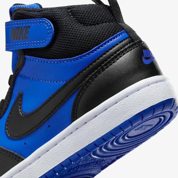 Nike Avalynė Vaikams Court Borough Mid 2 Juodas Mėlyna CD7783 404
