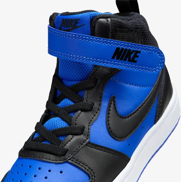 Nike Avalynė Vaikams Court Borough Mid 2 Juodas Mėlyna CD7783 404