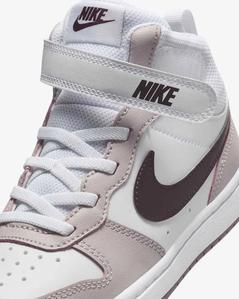 Nike Avalynė Vaikams Court Borough Mid 2 Baltas Violet CD7783 118