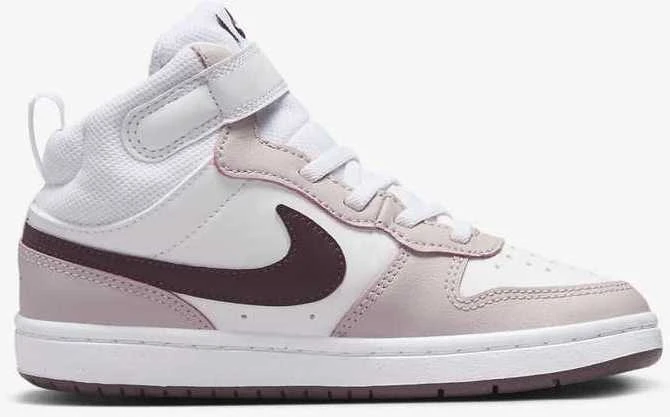 Nike Avalynė Vaikams Court Borough Mid 2 Baltas Violet CD7783 118