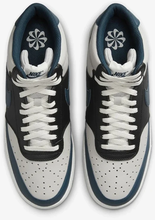 Nike Avalynė Vyrams Court Vision Mid Nn Juodas Mėlyna Pilkas DN3577 004