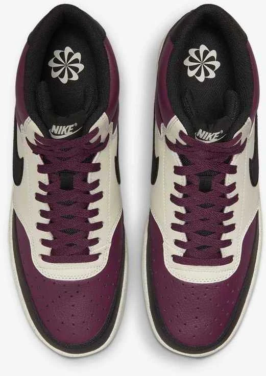 Nike Avalynė Vyrams Court Vision Mid Nn Baltas Bordo DN3577 600