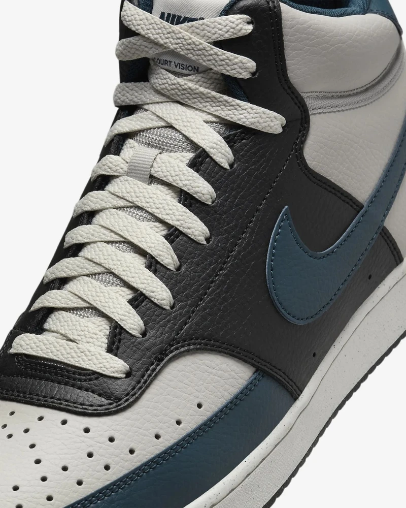 Nike Avalynė Vyrams Court Vision Mid Nn Juodas Mėlyna Pilkas DN3577 004