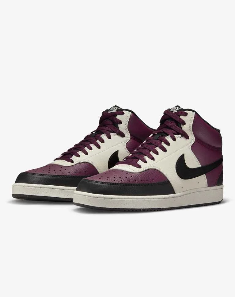 Nike Avalynė Vyrams Court Vision Mid Nn Baltas Bordo DN3577 600