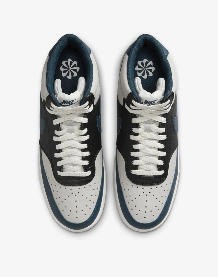Nike Avalynė Vyrams Court Vision Mid Nn Juodas Mėlyna Pilkas DN3577 004