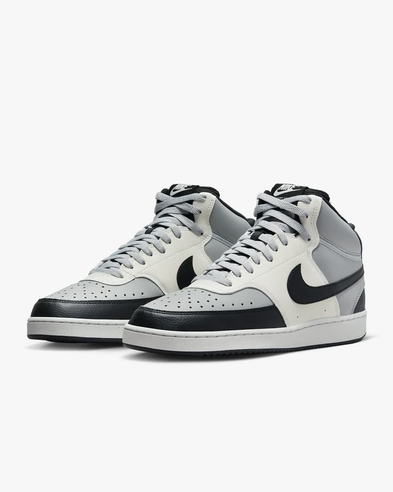 Nike Avalynė Vyrams Court Vision Mid Nn Baltas Pilkas Juodas DN3577 002