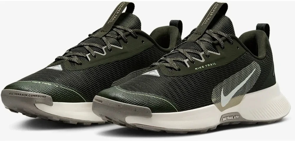 Nike Avalynė Vyrams Nk Juniper Trail 3 Pilkas Khaki FQ0904 301
