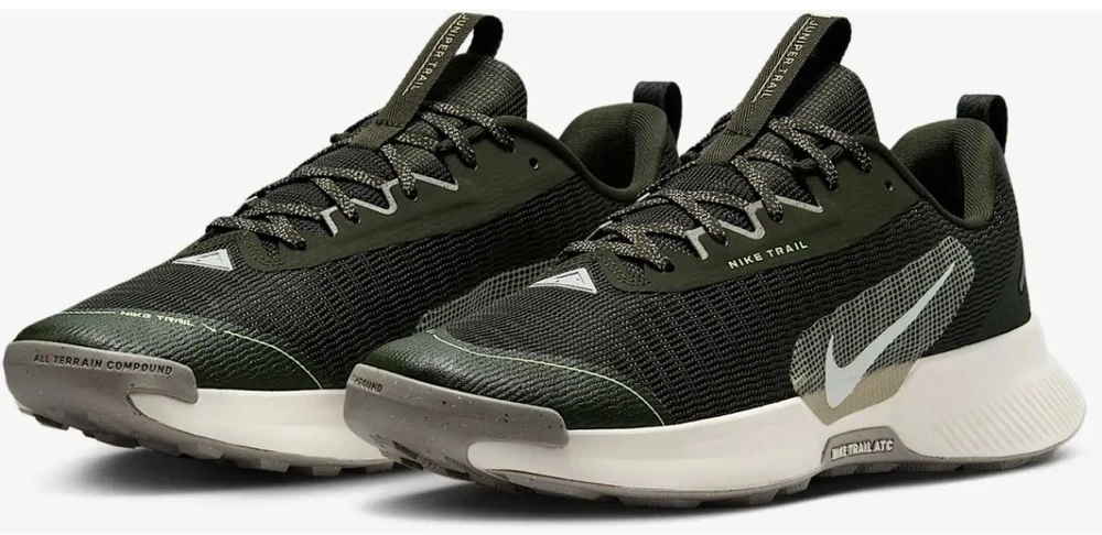 Nike Avalynė Vyrams Nk Juniper Trail 3 Pilkas Khaki FQ0904 301