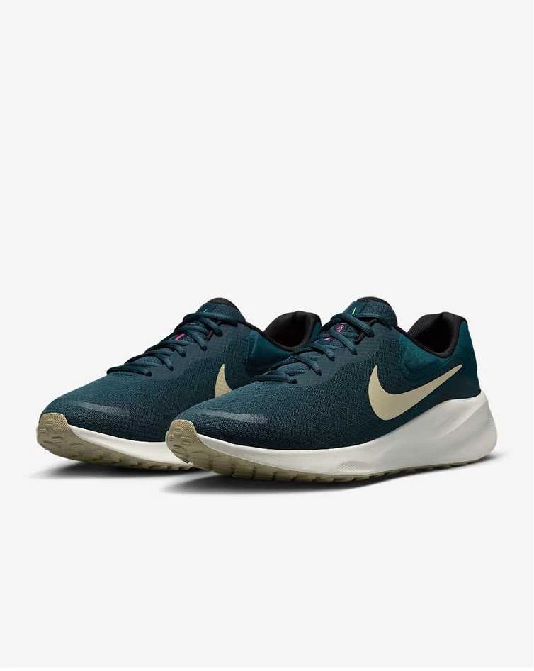 Nike Avalynė Vyrams Revolution 7 Armory Navy Žalias FB2207 407
