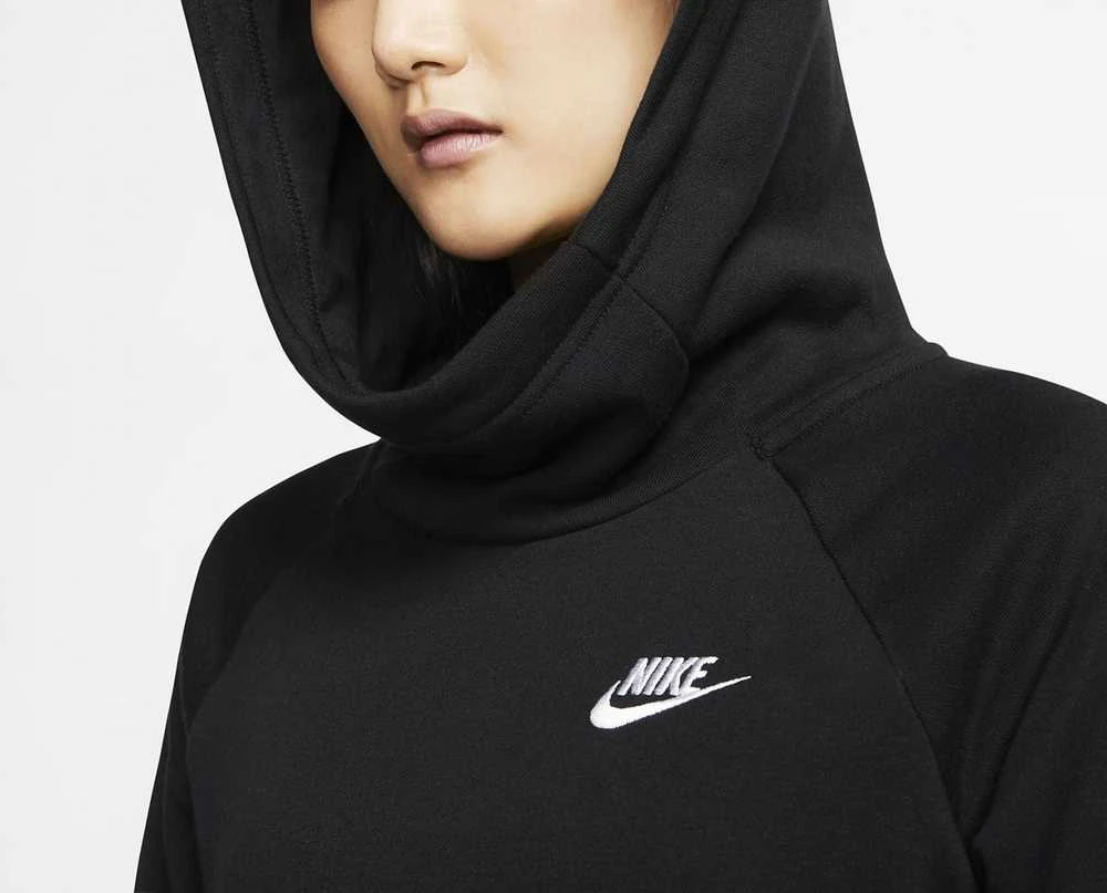 Nike Džemperis Moterims Nsw Essntl Flc Fnl Hoodie Juodas BV4116 010