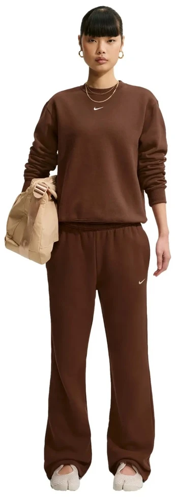 Nike Džemperis Moterims W Nk Stdo Mw Std Crew Fl Brown IM8098 259