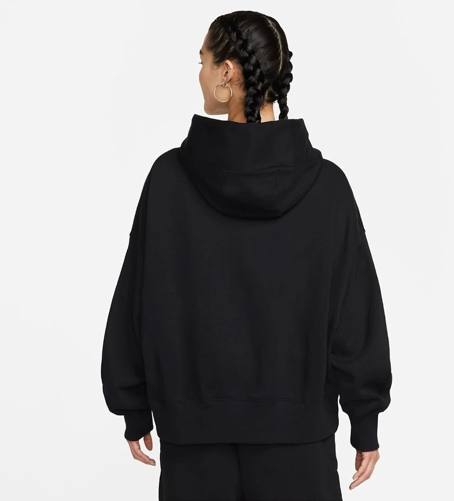 Nike Džemperis Moterims W Nsw Phnx Flc Oos Po Hoodie Juodas DQ5858 010