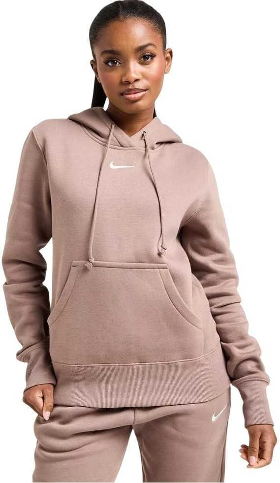 Nike Džemperis Moterims W Nsw Phnx Flc Std Po Hoodie Brown HF6839 233