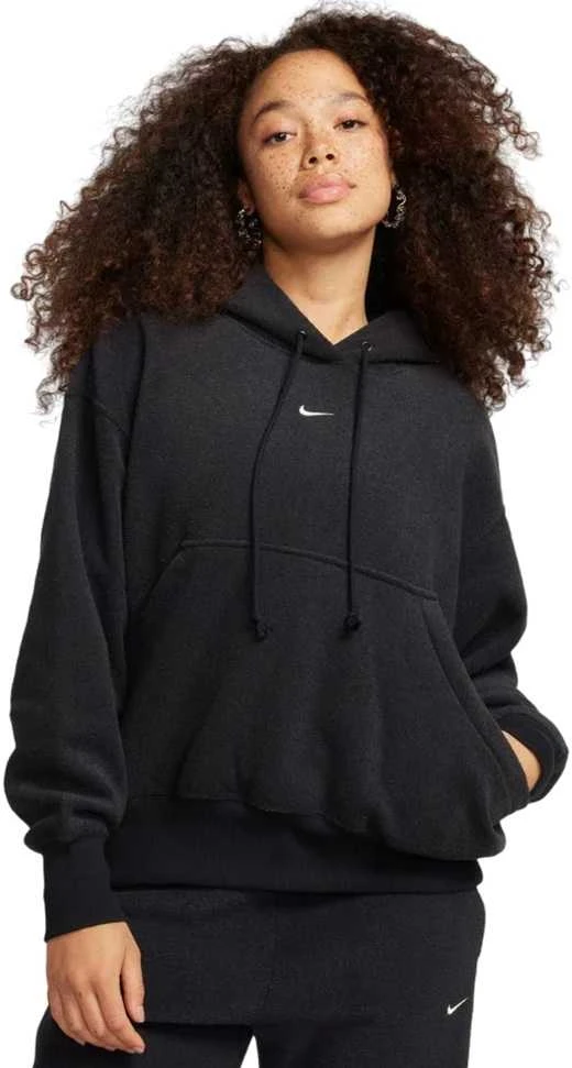 Nike Džemperis Moterims W Nsw Phnx Flc Std Po Hoodie Juodas HF6839 010