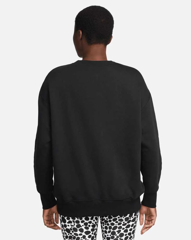 Nike Džemperis Moterims W Nsw Phnx Fleece Os Crew Juodas DQ5733 010