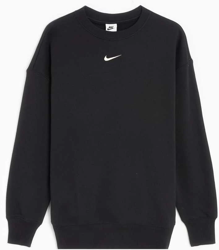 Nike Džemperis Moterims W Nsw Phnx Fleece Os Crew Juodas DQ5733 010