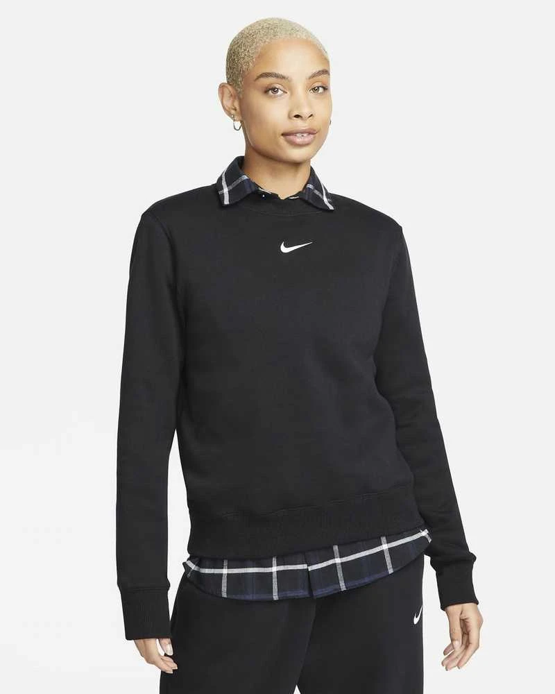 Nike Džemperis Moterims W Nsw Phnx Fleece Os Crew Juodas DQ5751 010