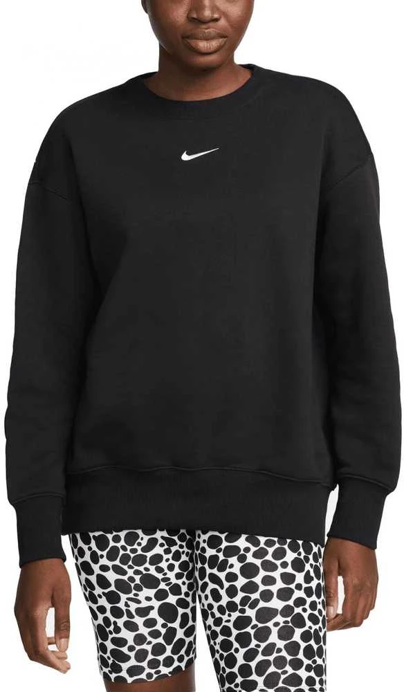 Nike Džemperis Moterims W Nsw Phnx Fleece Os Crew Juodas DQ5733 010