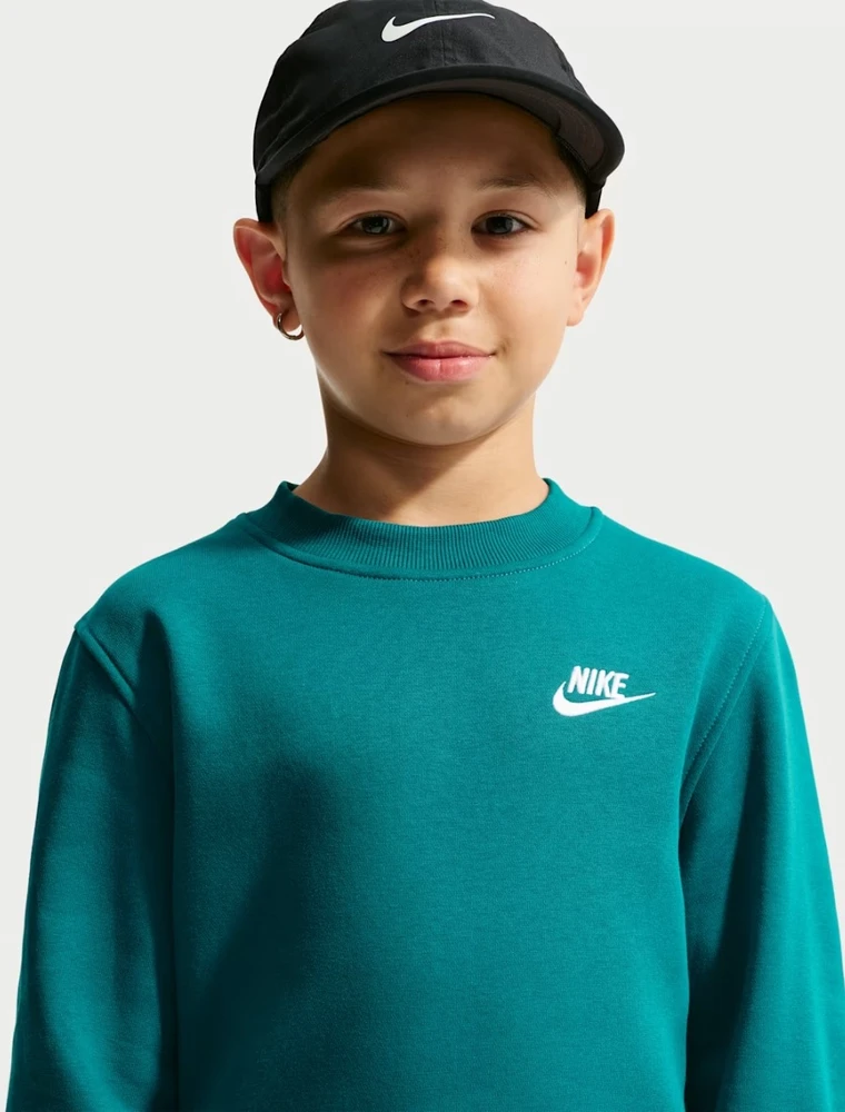 Nike Džemperis Paaugliams K Nsw Club Crew Ls Lbr Fl Turquoise FD3006 372