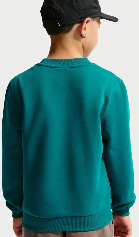 Nike Džemperis Paaugliams K Nsw Club Crew Ls Lbr Fl Turquoise FD3006 372