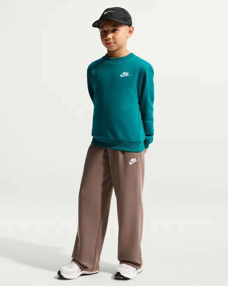 Nike Džemperis Paaugliams K Nsw Club Crew Ls Lbr Fl Turquoise FD3006 372