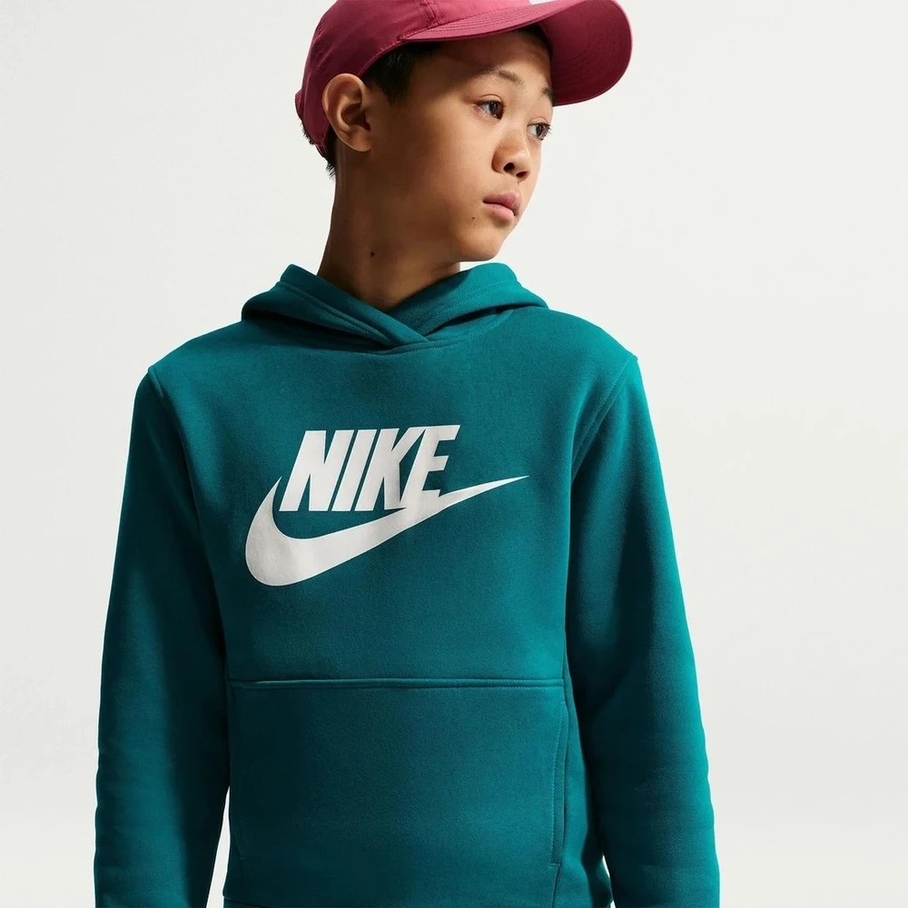 Nike Džemperis Paaugliams K Nsw Club Flc Hdy Hbr Turquoise FD2988 372
