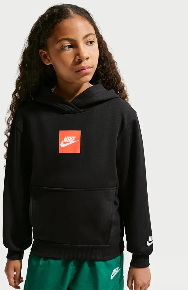 Nike Džemperis Paaugliams K Nsw Ls Ft Top Club Fam Juodas IM4939 010